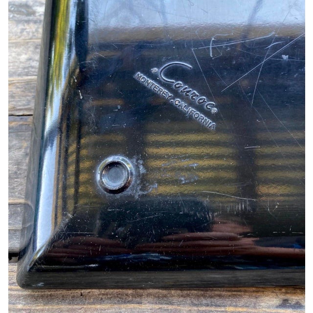Vintage Couroc of Monterey Massachusetts Patriotic Cape Cod Inlaid Serving Tray For Sale - Image 9 of 10