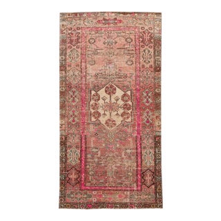 Shabby Chic Vintage Handmade Scatter Wool Rug For Sale