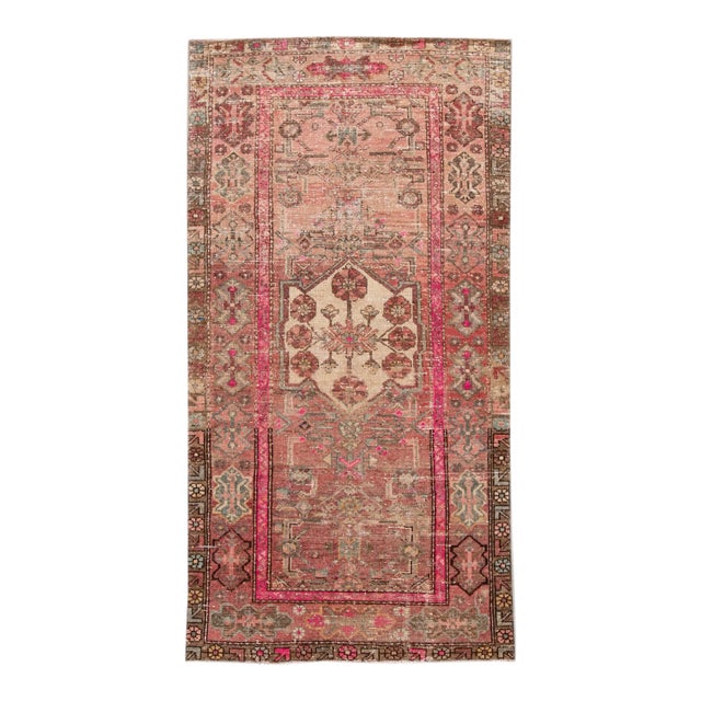 Shabby Chic Vintage Handmade Scatter Wool Rug For Sale
