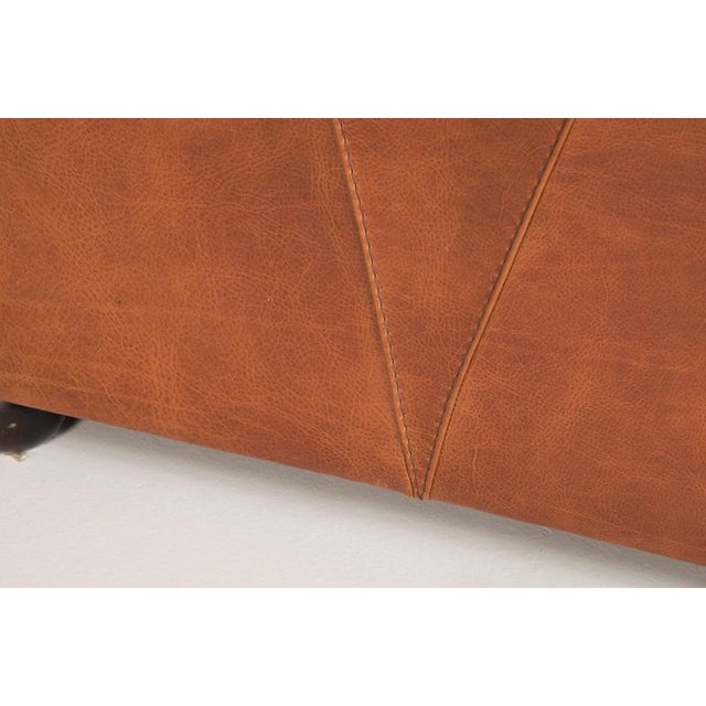 Leather Chairs with Ottomans from Baxter, Set of 4 For Sale - Image 16 of 18