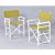 1980s Set of 4 Vintage White Rattan Bamboo Canvas Sling Folding Directors Chairs For Sale - Image 5 of 16