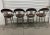 1960s Chrome Swivel Seat Leather Wrapped & Hand-Forged Iron Rustic Modern Counter Height Bar Stools- Set of 4 For Sale - Image 5 of 12