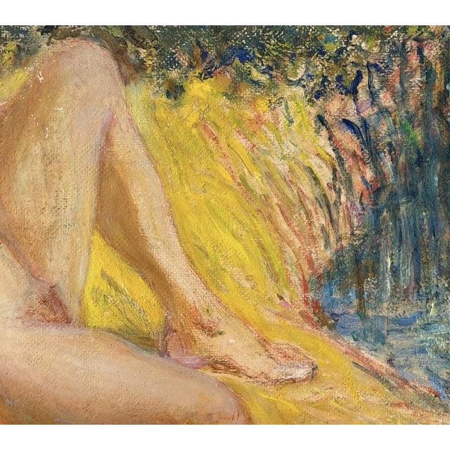 Gerhard Gyllenhammar, Female Nude, Sweden, 1962, Oil Painting For Sale - Image 6 of 7