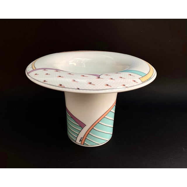 Ceramic Vase New Wave Series by Tapio Wirkkala & Dorothy Hafner for Rosenthal Studio,1980s For Sale - Image 7 of 7