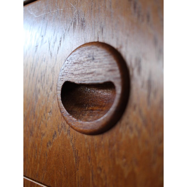 Wood Vintage Danish Chest of Drawers in Teak, 1960s For Sale - Image 7 of 11