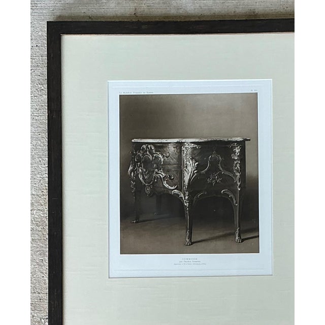Framed Antique French Commode Print For Sale - Image 12 of 13