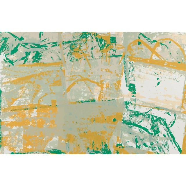 Large 1970s "Stone Pond" Walter Darby Bannard Numbered Serigraph, Signed For Sale