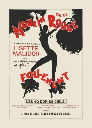 2009 "Follement" René Gruau Moulin Rouge Lithograph Poster