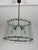 Mid-Century Modern Murano Glass and Brass Pendant Light in the style of Fontana Arte, 1950s For Sale - Image 3 of 9