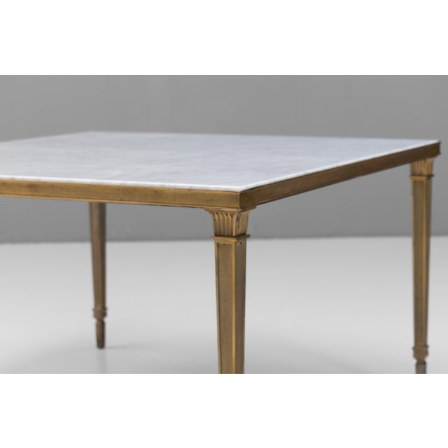 1930s Marble Top Coffee Table, 1930 For Sale - Image 5 of 8