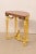 Wood 19th Century Neoclassical Petite Marble top Gilt Console For Sale - Image 7 of 12