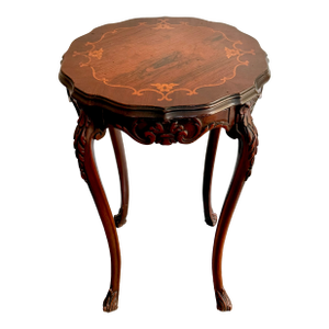 Antique Italian Inlay Occasional Table