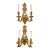 Pair of Ormolu French Regency Gilded Bronze Sconces, Circa 19th C. For Sale