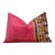 Haneen Antique Mashru Tribal Lumbar Pillow For Sale