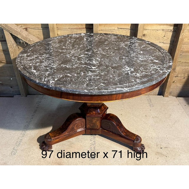 Antique French Gueridon Centre Table, 1830 For Sale - Image 12 of 13