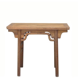 38" Long Elm Wine Table #17 For Sale