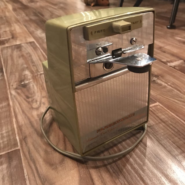Vintage MidCentury Farberware Green Electric Can Opener Chairish
