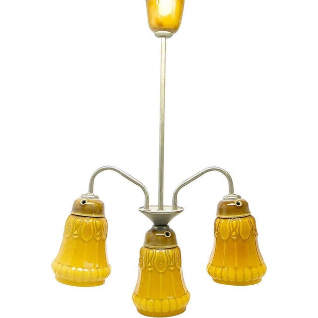 Mid-Century Chandelier from Polam, Germany, 1970s For Sale - Image 9 of 10