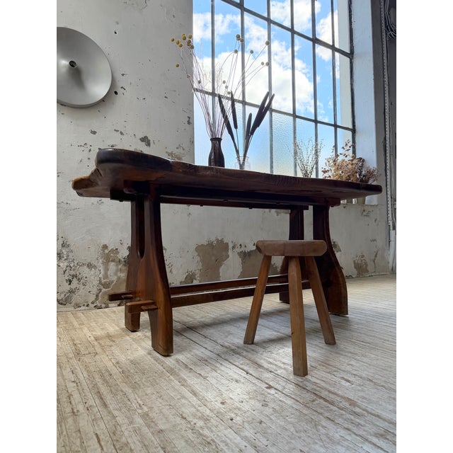 Dining Table in Olive Wood from Maison Skela, 1960 For Sale - Image 4 of 18