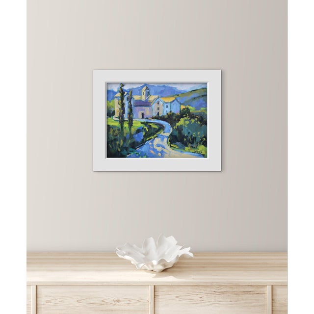 Wood Modern Impressionist Landscape (Original Oil on Canvas) For Sale - Image 7 of 8