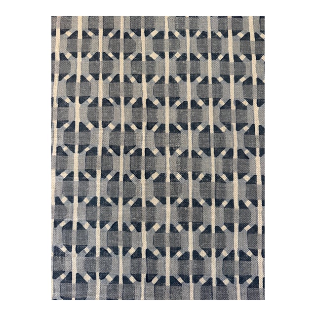 Galbraith & Paul Tartan 2 7/8 Yards Linen Fabric For Sale