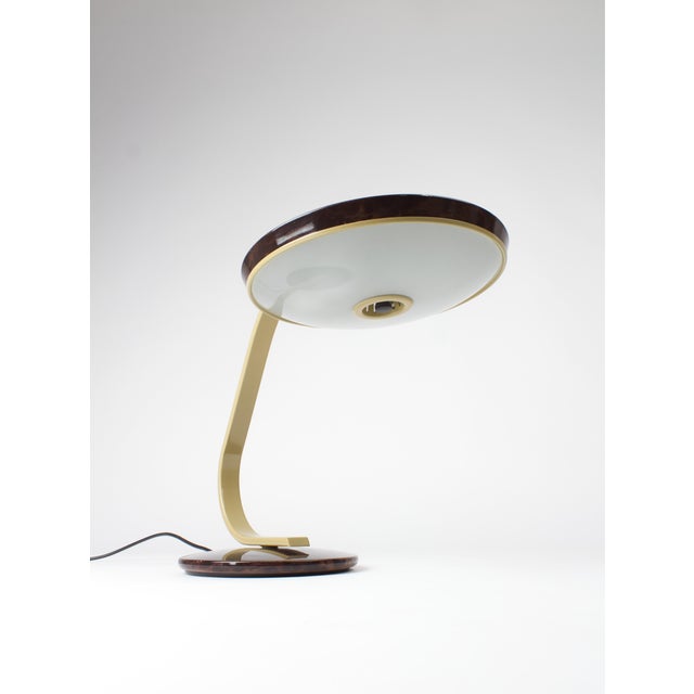 Metal Mod Carey 520 Desk Lamp in Faux Tortoiseshell by Luis Pérez De La Oliva for Fase, Spain, 1970s For Sale - Image 7 of 18