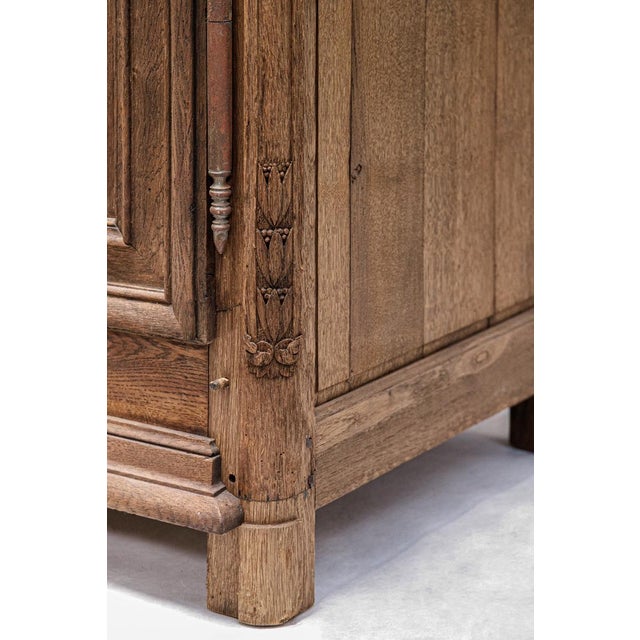 Brown Antique French Marriage Armoire For Sale - Image 8 of 14