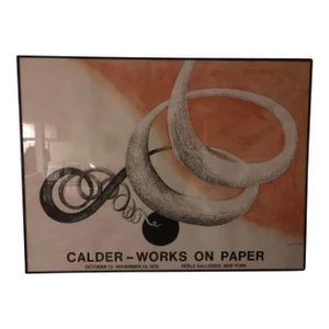 Alexander Calder Exhibition Litograph Poster Perls Gallery 1976 New York