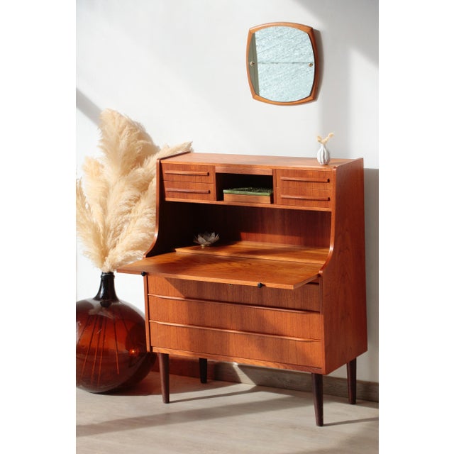 Vintage Swedish Teak Secretaire, 1960s For Sale - Image 13 of 18
