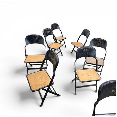 Folding Chairs from Clarin Corporation, USA, 1920s, Set of 12 For Sale - Image 9 of 18