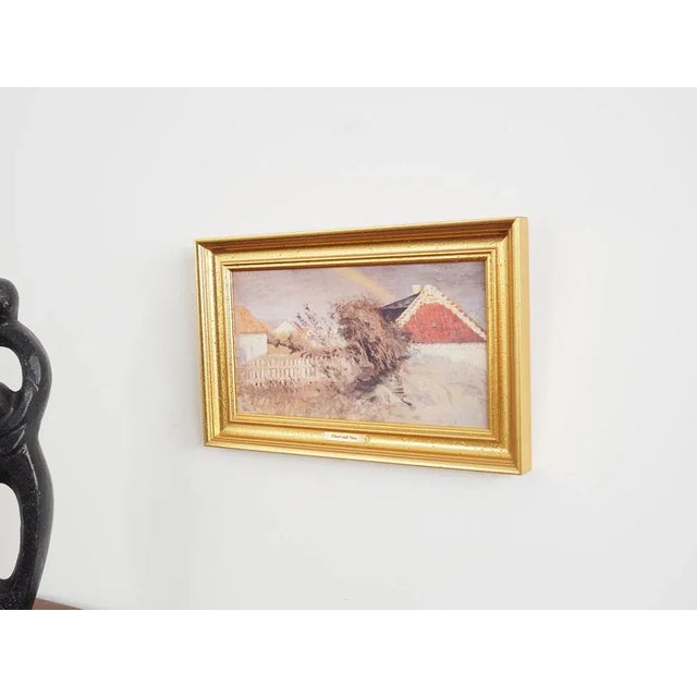 Modern The Rainbow over the Village, 1960s, Oil on Canvas, Framed For Sale - Image 3 of 10