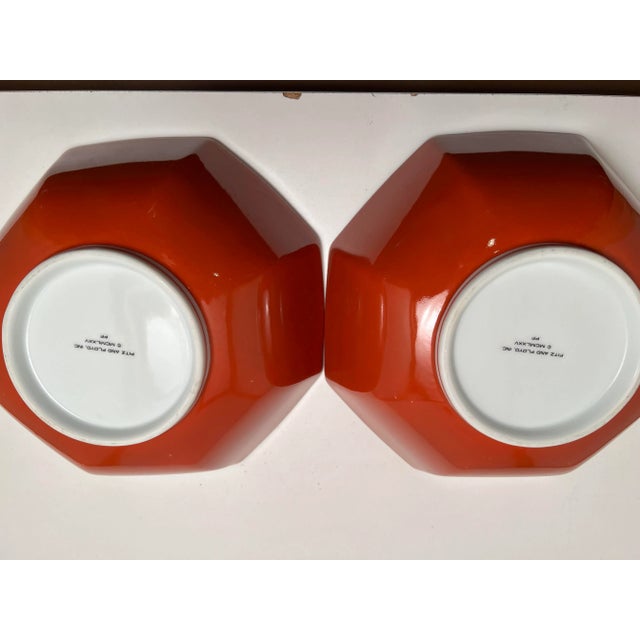 On offer are two Fitz & Floyd Medallion d'Or Terra Cotta serving bowls. They measure 8 1/2" across and are 4" deep. They...