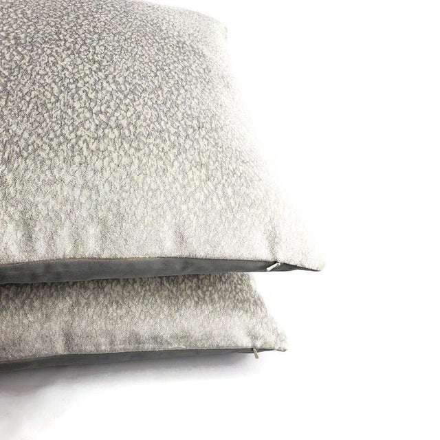 Silver Jeffrey Alan Marks Littlerock in Stone Pillow Cover For Sale - Image 8 of 9