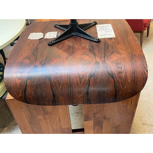 Vintage Herman Miller Eames Ottoman - Brown Leather For Sale - Image 10 of 13