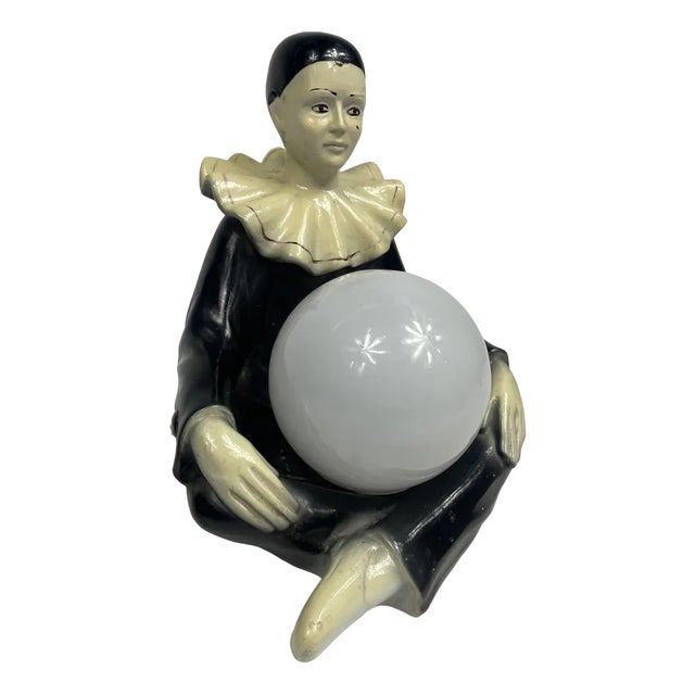 Pierrot Lamp in Ceramic, 1960s For Sale
