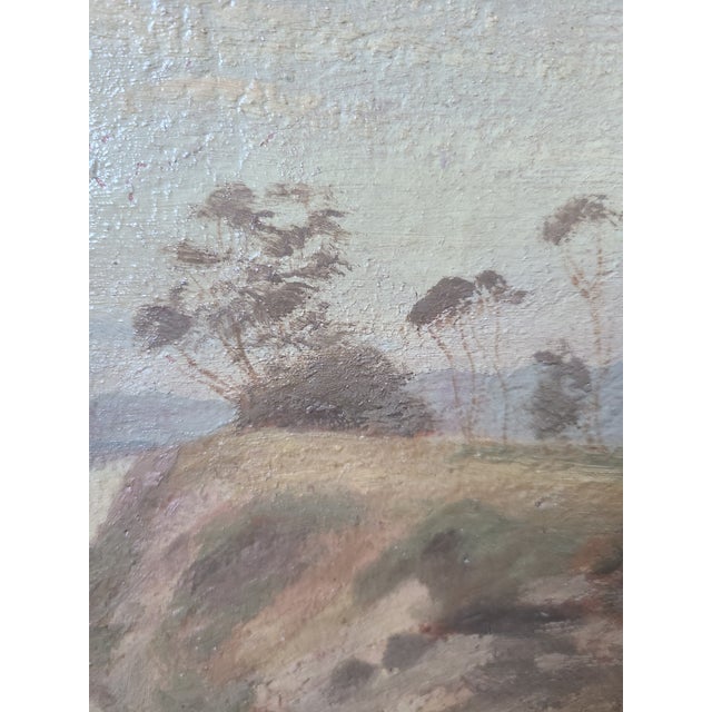 Antique Coastal Oil Painting Early California Impressionist Beach Landscape For Sale - Image 4 of 16