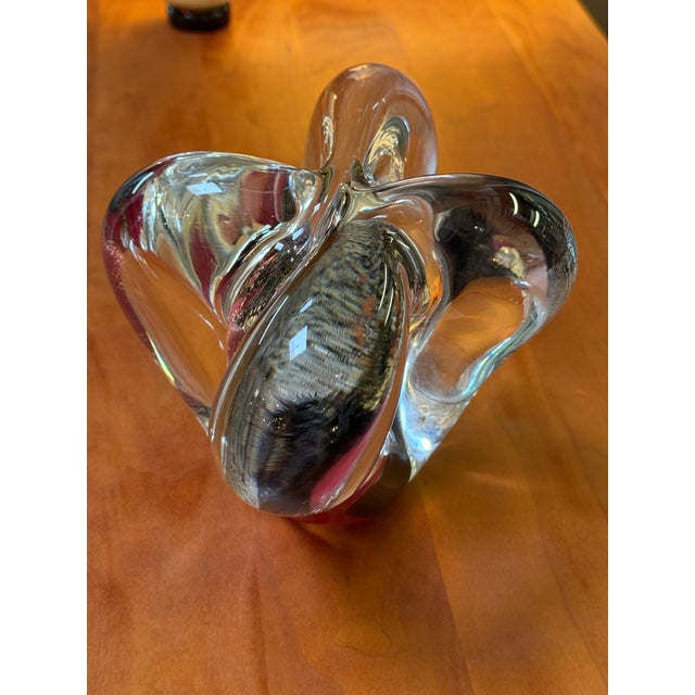 Abstract Micheal Nourot Abstract Art Glass Sculpture, Signed For Sale - Image 3 of 11