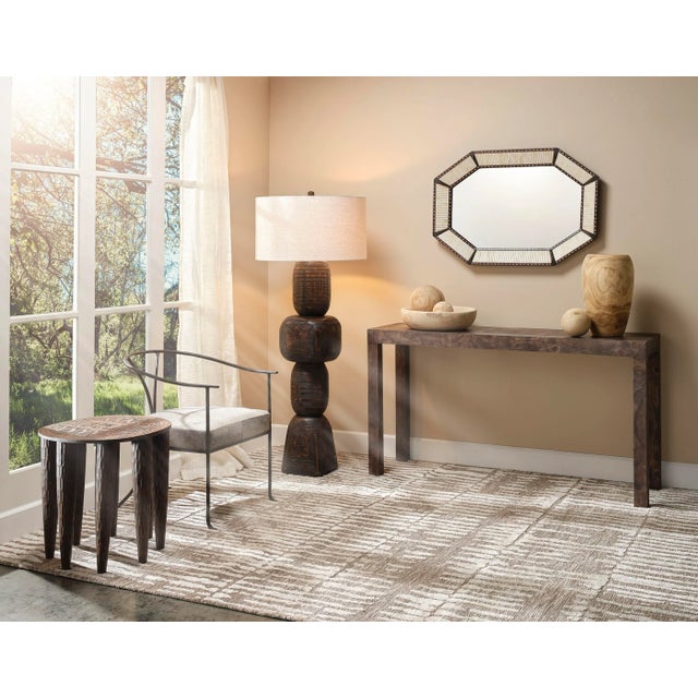 Jamie Young Colony Wood and Bone Inlay Mirror For Sale In Los Angeles - Image 6 of 6