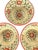 Set of 4 Bat Trang Vietnamese Ceramic Multipurpose Bowls With Hand Painted Botanical Motifs For Sale - Image 4 of 11