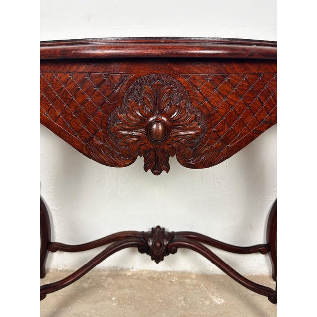 Italian Rococo Style Carved Console Table, Early 20th Century For Sale - Image 9 of 14
