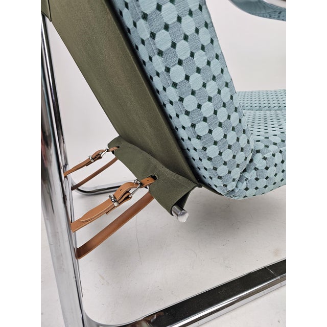 Vintage Italian Chairs in Chrome Frame, 1970s, Set of 2 For Sale - Image 16 of 18