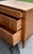John Stuart Walnut Nightstand Mid Century Modern Vintage 3 Drawer Chest Brass For Sale - Image 14 of 15