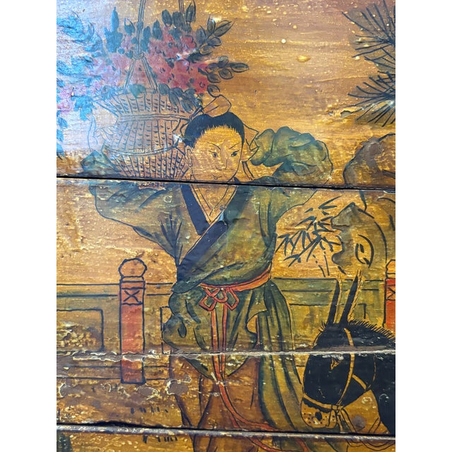 Wood Antique Chinese Stacking Wedding Dowry/Chest For Sale - Image 7 of 8