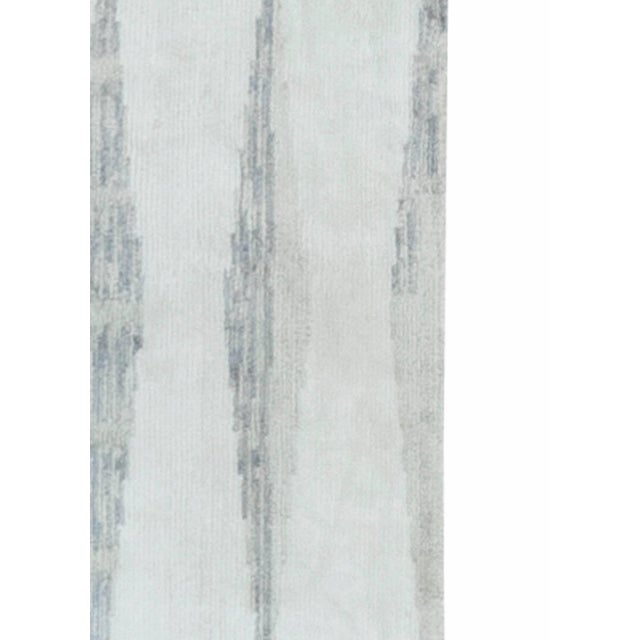 Modern Minimalist Silk Pile Runner by Doris Leslie Blau For Sale - Image 4 of 6