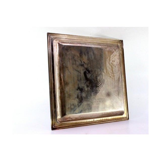 Metal Silver Ticket Box For Sale - Image 7 of 8