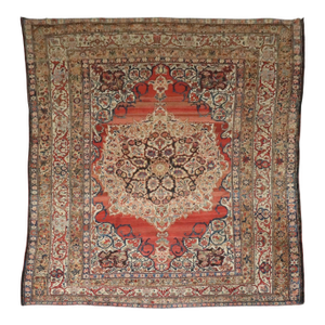 Antique Zabihi Collection Dramatic Large Persian Bakhtiari Rug