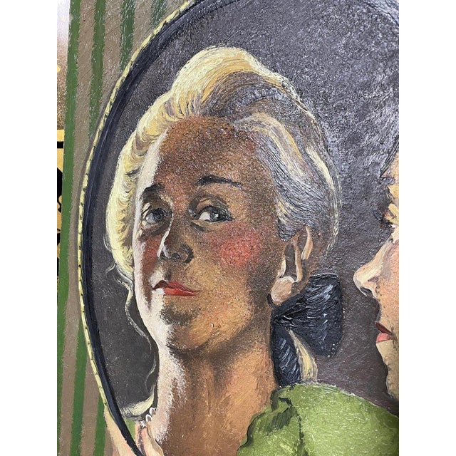 Period: 20th century Style: Modern Art Condition: Très bon état Material: Other Width: 60Height: 72 "Oil On Canvas...