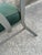 Green Vintage Industrial Metal Office Chair With Green Upholstery For Sale - Image 8 of 14