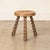 1950s Short French Wood Tripod Stool For Sale - Image 4 of 8