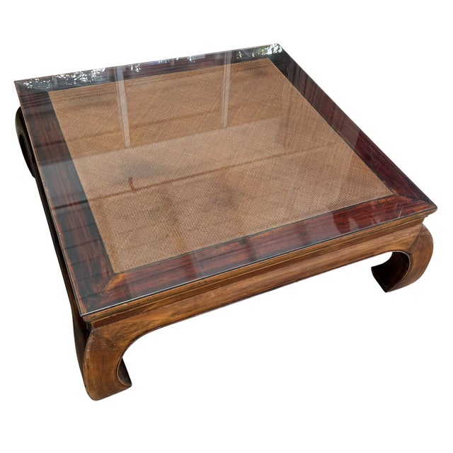Chinese Antique Chinese Ming Style Square Coffee Cocktail Table For Sale - Image 3 of 3